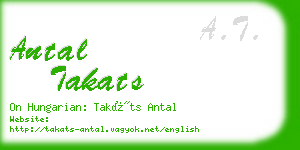 antal takats business card